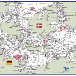 Westliche Ostsee mit Distanzen